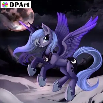 

Diamond Painting Full Square/Round Drill A Running Pony 5D Daimond Painting Embroidery Cross Stitch Kit Mosaic Rhinestone Zou071