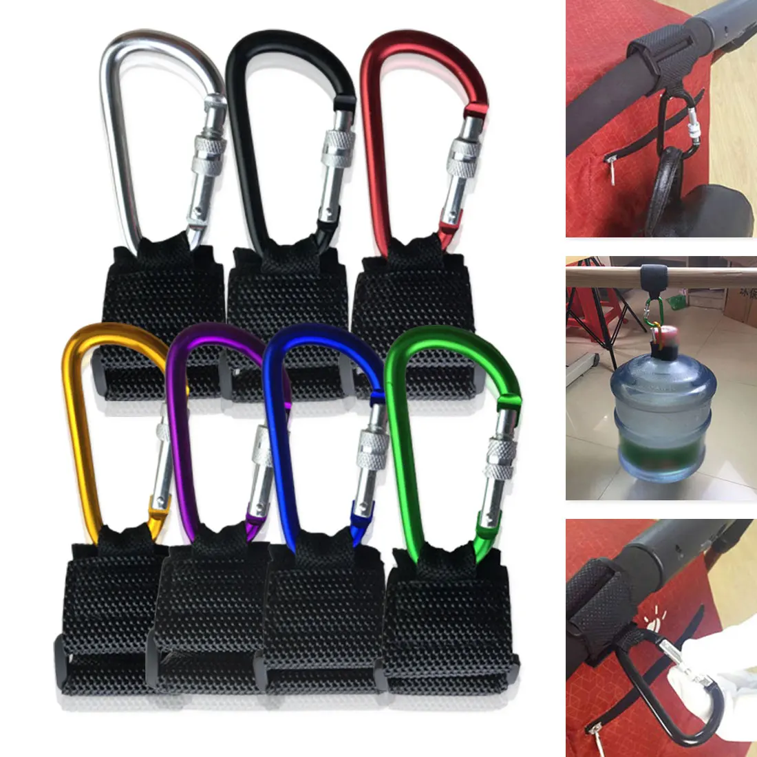 

Universal Stroller Hooks Wheelchair Stroller Pram Carriage Bag Hanger Hook Baby Strollers Shopping Bag Clip Stroller Accessories