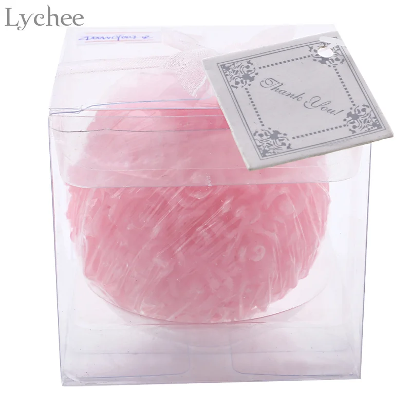 

Lychee 3 Colors Rose Ball Candle Wedding Decoration 3D Flower Candles For Bridal Party Valentine's Day Birthday Party Supplies
