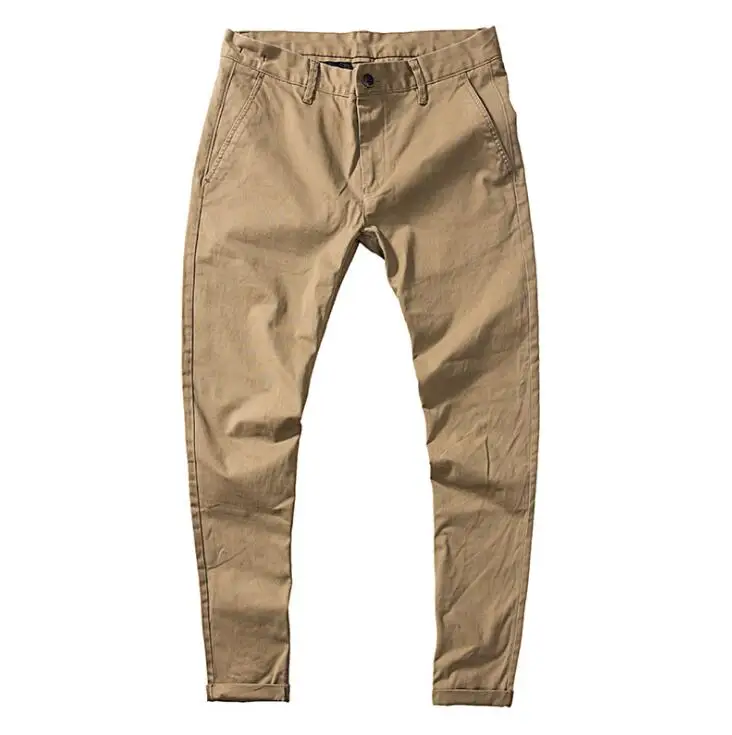 

Men's Slim Fit Men's Casual Pants Multicolor Cotton Men's Pants Long Trousers Male Clothing Cotton Pant