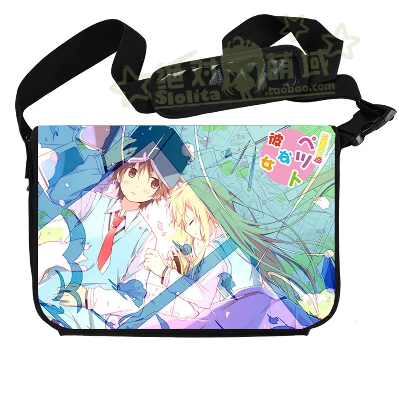 Новое поступление Sakurasou нет домашних животных ПА Kanojo аниме Messenger Crossbody мешок школы компьютер Сумки Бесплатная доставка