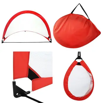 

Mini Soccer Goal Net Children Portable Folding Football Training Door Kids Game Toy Portable Foldable Folding Football Net