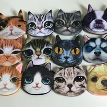 Полный до 20 моделей-3D животные плюшевые портмоне «кошка», Doggis Кошелек для монет, сумочка, мини плюшевые сумки Сумка monedero gato