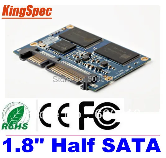 L Kingspec 1 8 INCH Half SATA III SATA II Module MLC 64GB 4 Channel For