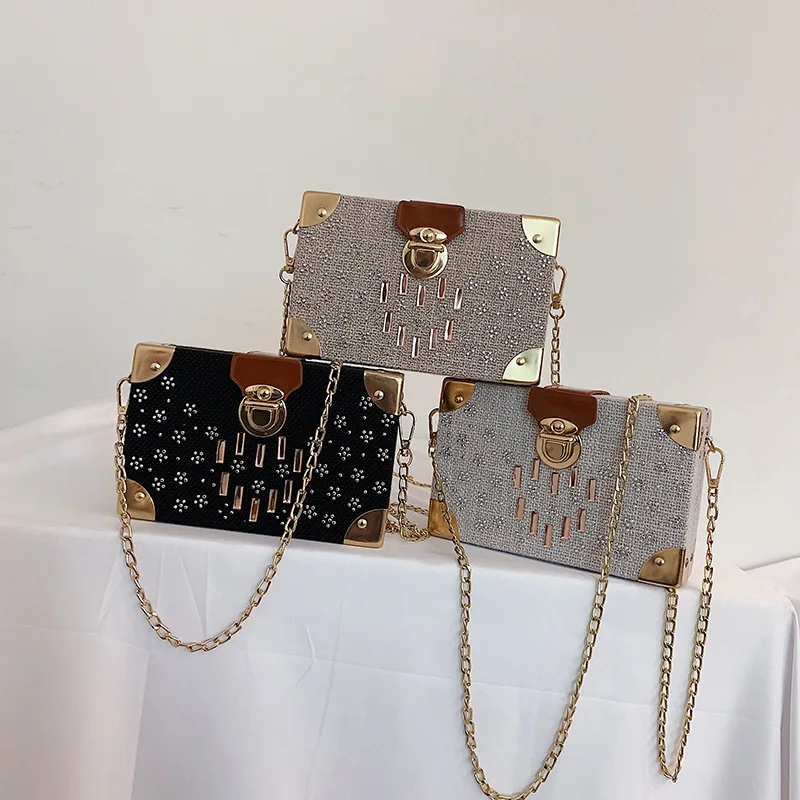 

Luxury Handbags Women Bags Designer Fashion Chain Small Shoulder Bags Sequined Ladies Messenge Crossbody Bags For Women 2019