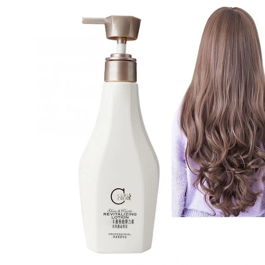 

280ml Long Lasting Hair Elastin Moisturizing Hair Styling Volumizing Gel Curl Enhancer Nourishing Curly Cream