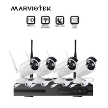 8-канальная система видеонаблюдения, 1080 P, система видеонаблюдения, система безопасности, ip-камера, wifi, NVR, комплекты, 4 камеры, уличная, wifi камера, комплекты p2p