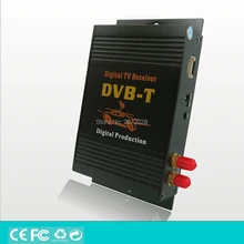 Автомобильная DVB-T HD 1080 P HDMI CVBS цифровое мобильное телевидение приемник Мобильная Автомобильная DVB-T MPEG4 MPEG2 цифровой ТВ двойной тюнер приемник HD, набор в коробке