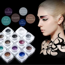 Huamianli 12 Цветов Eye Liner Водонепроницаемый Подводка Для Глаз Перламутровый Матовый G61027