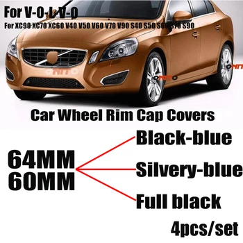 

Car Styling 4PCS 60mm 64mm Car Wheel Rim Hub Center Cap Covers Emblem For XC90 XC70 XC60 V40 V50 V60 V70 V90 S40 S50 S60 S70 S90