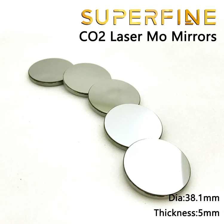 Superfine Mo reflect laser mirror dia 38.1 thickness 5mm for CO2 laser engraving cutting machine