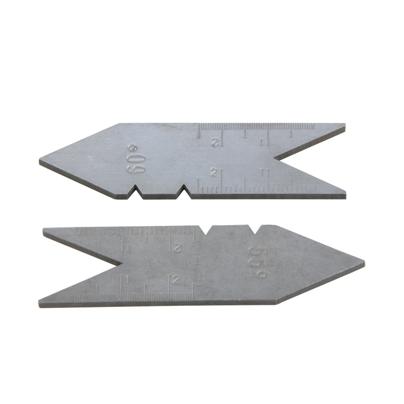 Metric Screw Thread Pitch Gauge Center Gauge Measuring Lathe Tool