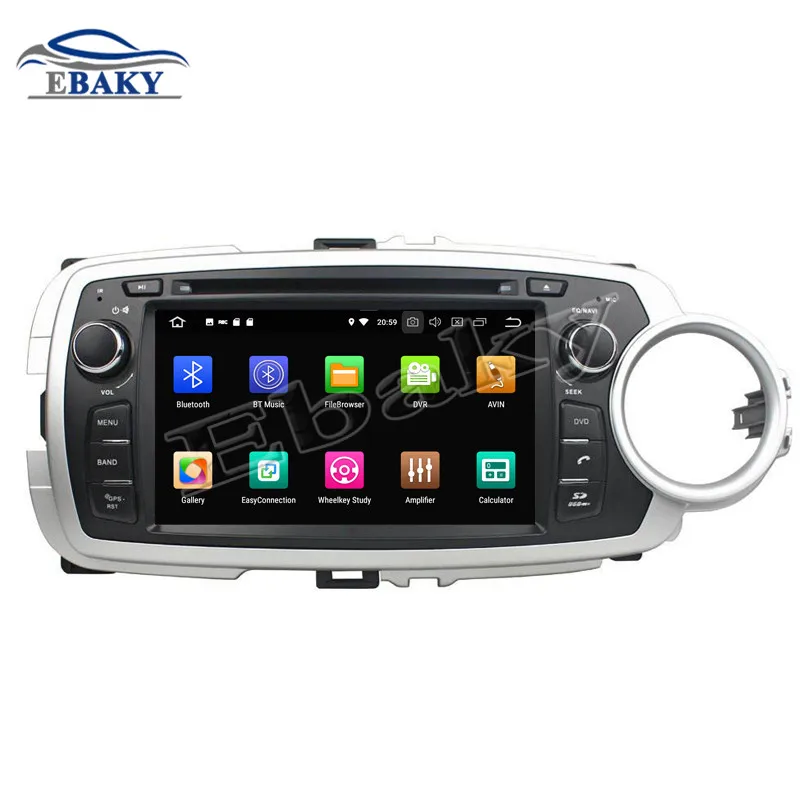 Cheap NaviTopia 7inch 4GB RAM 64GB ROM Octa Core Android 9.0 Car DVD Player For Toyota YARIS 2012 2013/GPS 1