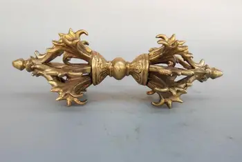 

16cm China pure brass Buddhism vajry pestle Exorcism Tools