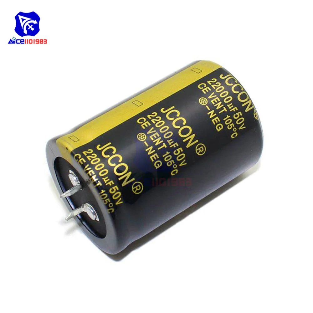 Алюминиевый электролитический конденсатор 50 в 22000 мкФ 35x50 мм высокочастотный низкий ESR 50V22000uF 35*50 мм конденсатор