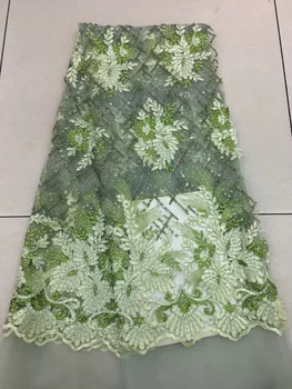 

African Lace Fabric 2019 High Quality Sequin Lace Royal Blue French Laces Fabrics Nigerian Lace Fabrics For Wedding JL109