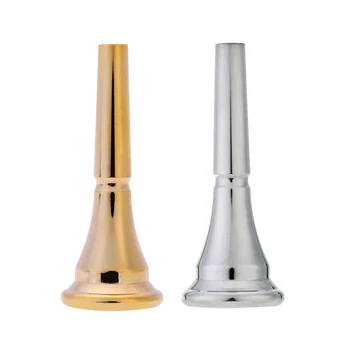 

Professional Gold Silver Plated French Horn Mouthpiece Metal Copper Alloy French Horn Musical Instruments