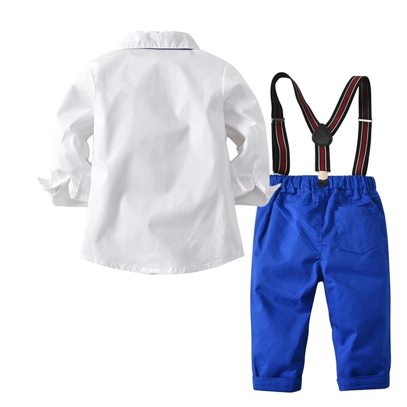 الرسمي فتى شهم وتتسابق الدعاوى قمصان بيضاء و حمالة السراويل 2 قطعة مجموعات الربيع الخريف أزياء الأطفال ملابس للحفلات الرسمي فتى شهم وتتسابق الدعاوى قمصان بيضاء و حمالة السراويل 2 قطعة مجموعات الربيع الخريف أزياء الأطفال ملابس للحفلات