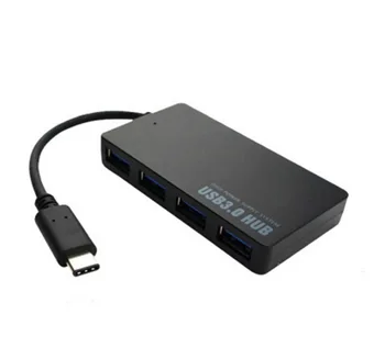 

by dhl or ems 100pcs Usb Type-C Hub Adapter USB C hub to 4* USB3.0 Type-C Female Adapter for New MacBook XiaoMi HuaWei