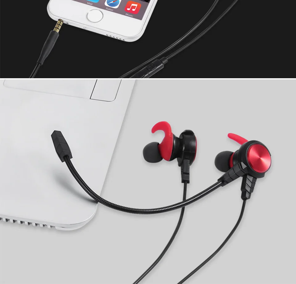 NEWGOOD Wired Earphone Bass Stereo Gaming Headset With Microphone PC Game Earphones With Detachable Mic For Computer PS4 (22)