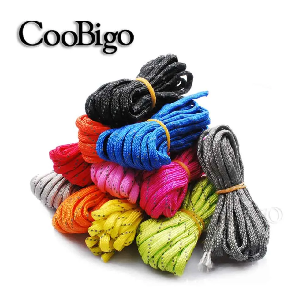 

10FT Reflective Parachute 550 Cord Rope 7 Core Strand Paracord Bracelet Buckle Outdoor Camping 12 Colors Pick #S0021-C(Mix)