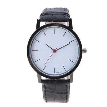 

saat Quartz Watches Men Simple Style Business Men Watch Classic No Numbers PU Leather Band Analog Wrist Watch Drop Shipping