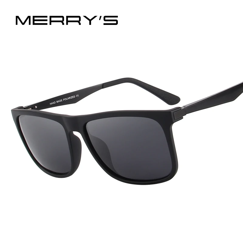 

MERRYS DESIGN Men Polarized Square Sunglasses Fashion Male Eyewear Aviation Aluminum Legs 100% UV Protection S8250