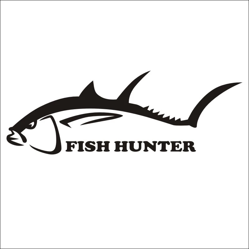 DCTAL  car Fishing Sticker car styling programa Catfish Hunter Pesca divertido Cuerpo Adhesivos Accesorios fishing decal  F2-22