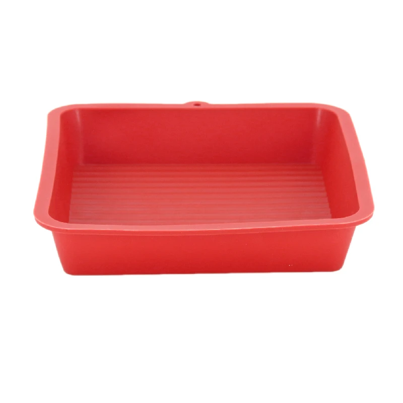 Square Stripe Silicone Bread Pan Bakery Dessert Mousse Decor Tray Cream Pastries Bakeware Baking Accessories For Sponge Cake