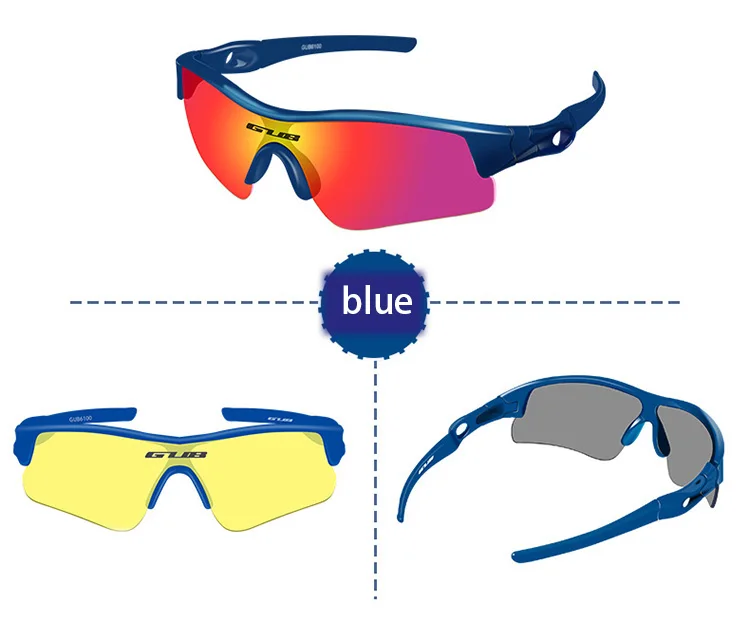 Детские велосипедные солнцезащитные очки с 3 линзами, Детские поляризованные очки для езды на велосипеде, Спортивные профессиональные очки для велоспорта, очки с защитой от ультрафиолета