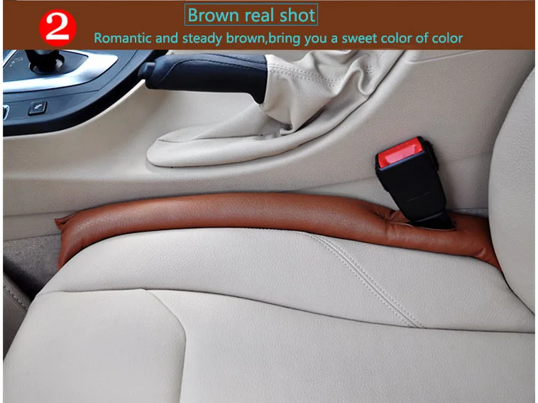 Автомобильное кресло зазор автомобильный герметичный коврик аксессуары Автомобильные моделирующие Стикеры для DAIHATSU terios sirion yrv charade feroza mira - Название цвета: Brown