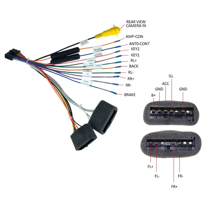 Car Radio Plug for Ford Transit Focus2 Harness Adapter Cablein Vehicle