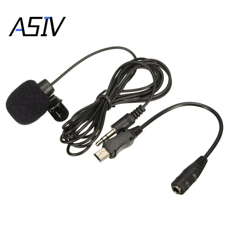 Gopro Accessory 3.5mm External Microphone Clip On Mic + Adapter Cable