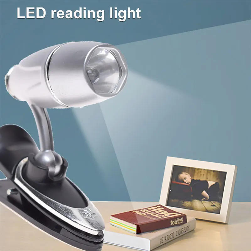 Регулируемый светодиодный клип Booklight Книга лампа для чтения ночник пюпитр Мини светодиодный портативный