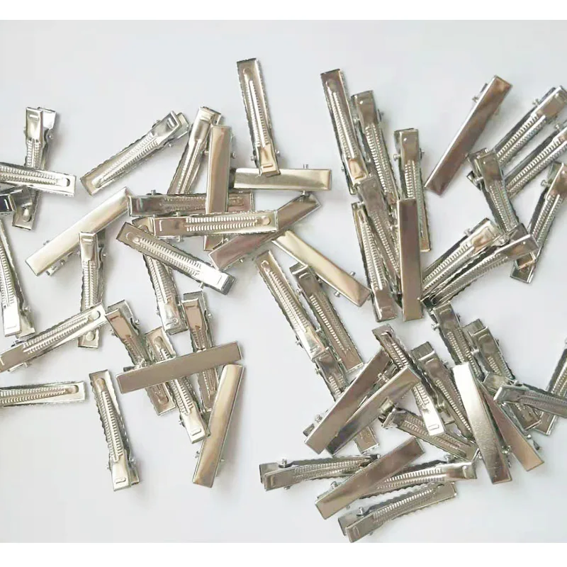 

DIY Craft 40/46/56/66/76mm Metal Clip Crocodile Duckbill Clip With Teeth Alligator Clips For DIY hair clips Jewelry accessories
