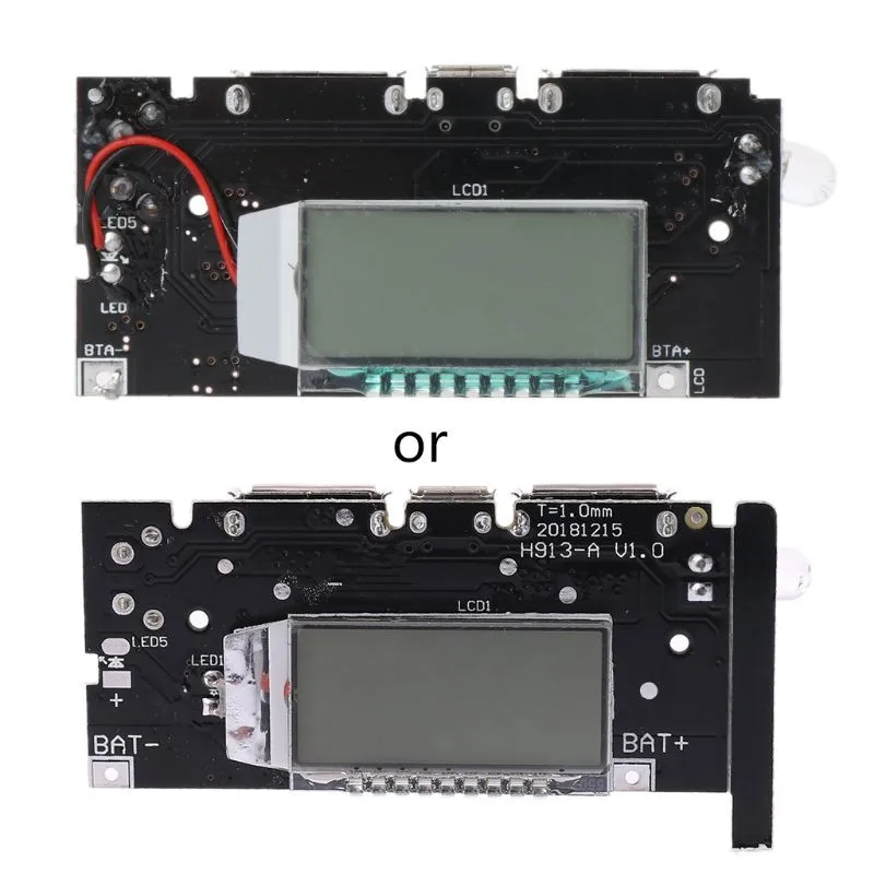 

2-USB 5V 2.1A Mobile Power Bank 18650 Battery Charger Board Digital LCD Module