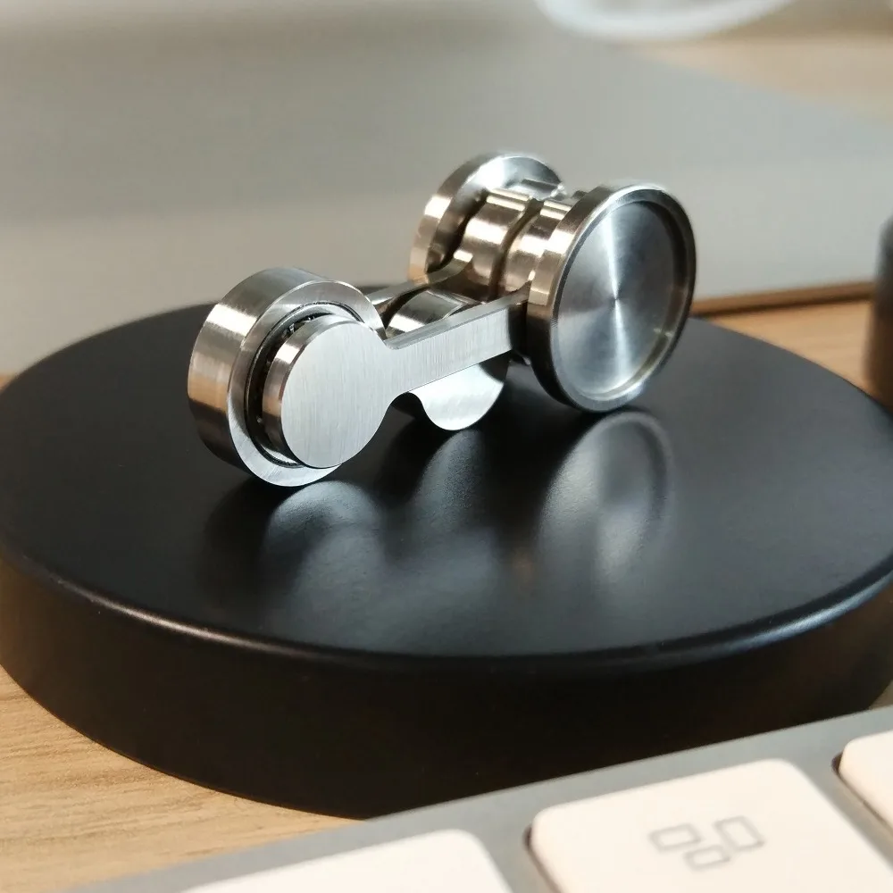 

Top quality Chaotic Pendulum Metal Hand Spinner 4.5cm 35g anti-press Fidget Spinner Cube random Swing Toys Creative Gifts d10