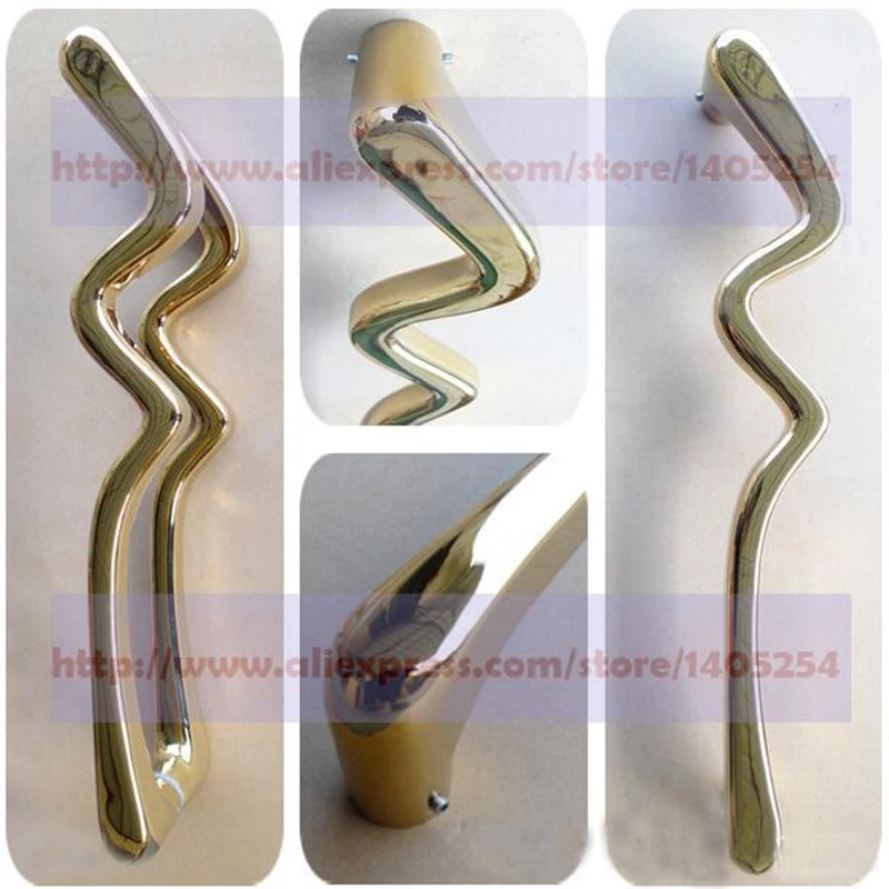 

European style Antique Bronze solid door handle gold push-pull hotel entrance wooden door handles, frame door hardware