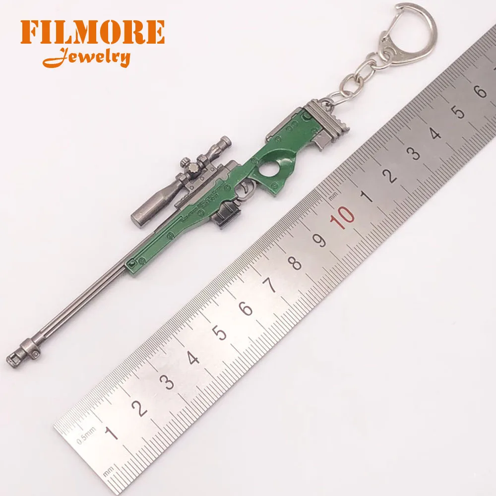 12 cm PUBG Airdrop francotirador del arma AWM modelo Llaveros juguetes pistola Rifle Llaveros Chaveiro Sleutelhanger 12 cm PUBG Airdrop francotirador del arma AWM modelo Llaveros juguetes pistola Rifle Llaveros Chaveiro Sleutelhanger