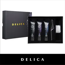 Three bottles disapoble fashion strong styling lasting color hair gel mud, hair color wax product for both woman and man