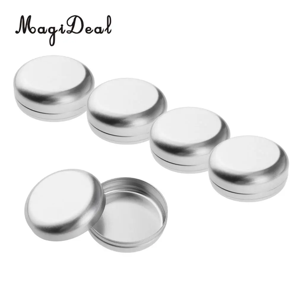 5 Pack 100ml Aluminum Empty Metal Tin Case for Handmade Lotion Bar Soap Hair Wax Skin Moisturizers Cosmetics Container