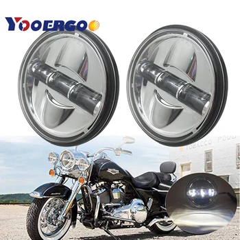 

4-1/2" 4.5 Inch 30W LED Fog Lights Projector Auxiliary Headlight Motorcycle Passing Fog Light Lamp Black/Chrome