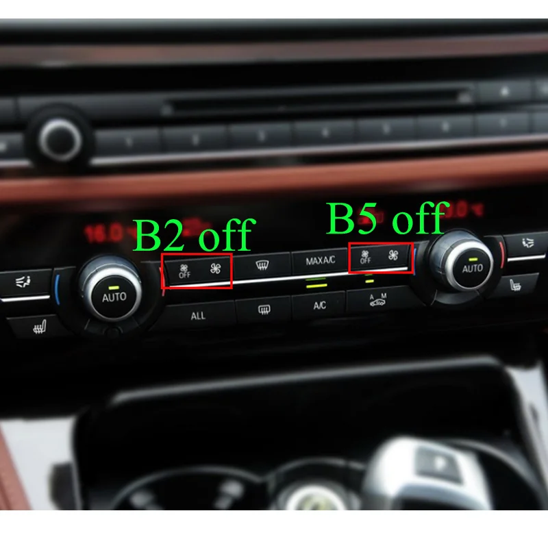 

Car Heater Climate Control wind Volume air conditioning Switch Fan Button Cap Cover Replacement for BMW F10 F11 F02 F06 F07 F18