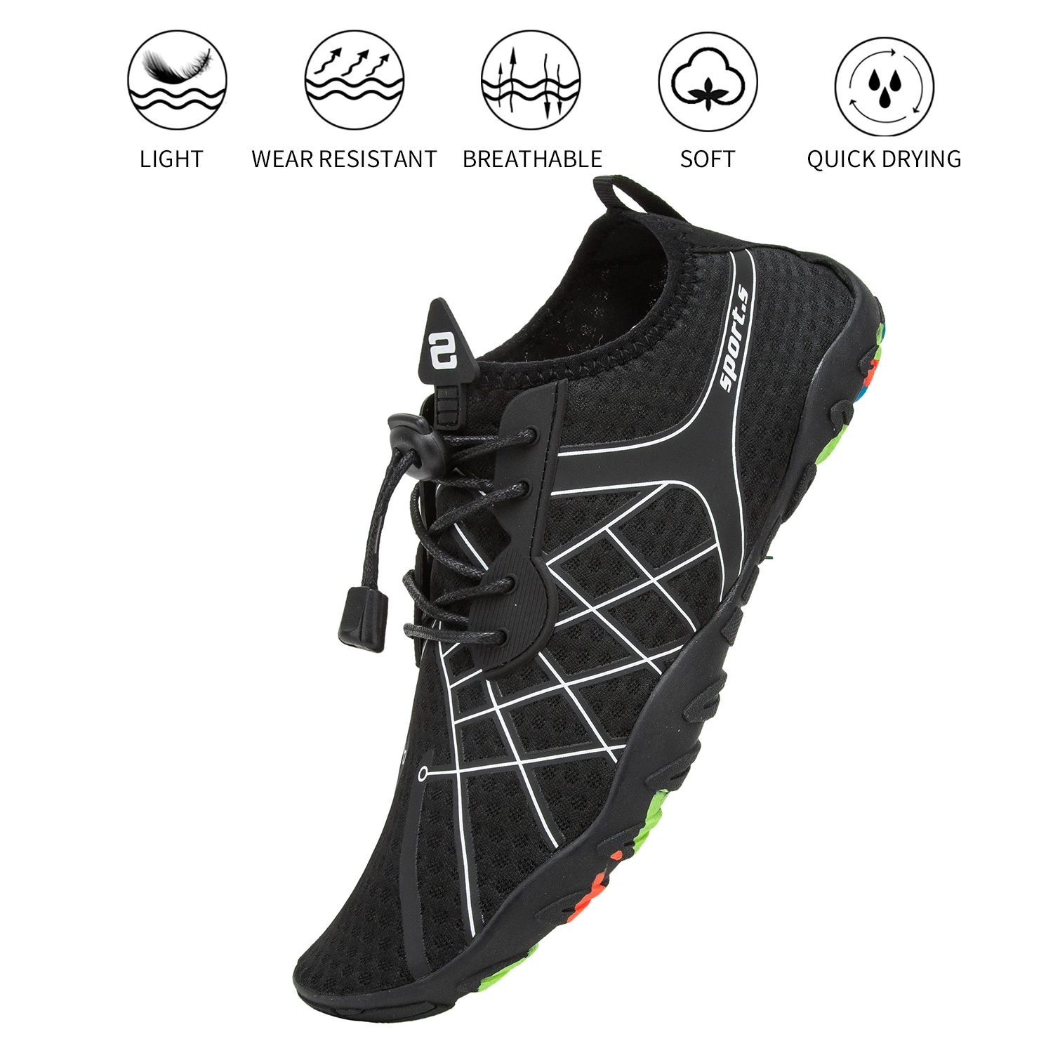 Unisex Aqua Upstream Water Shoes Men Women Five fingers shoes Hook