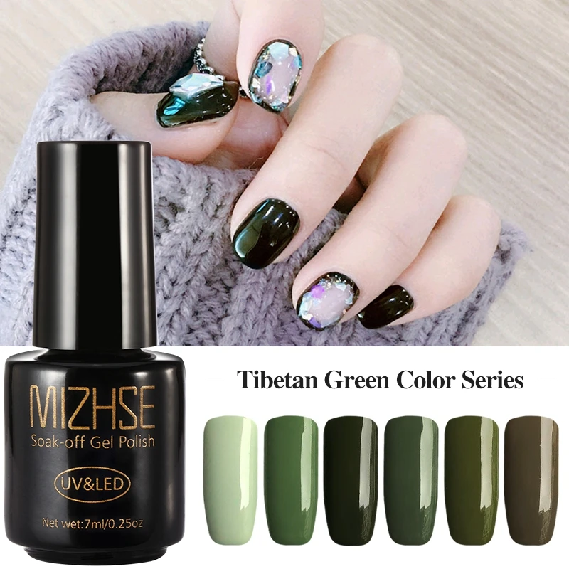 

MIZHSE UV Gel Nail Polish Gel Varnishes Set For Gel Varnish Rubber Nail Gel Glue Long Lasting Vernis Semi Permanant UV