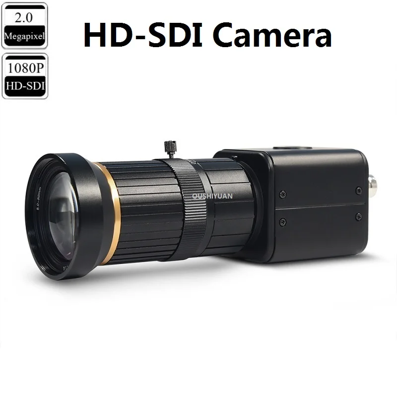 

CCTV Industrial HD-SDI 2.0MP 1080P Variable Focal Lens 5-50mm HD-SDI Security Box SDI Camera