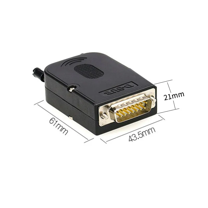 D SUB DB15 VGA Мужская и женская головка 2 ряда 15 штырьков Клеммная колодка винт гайка