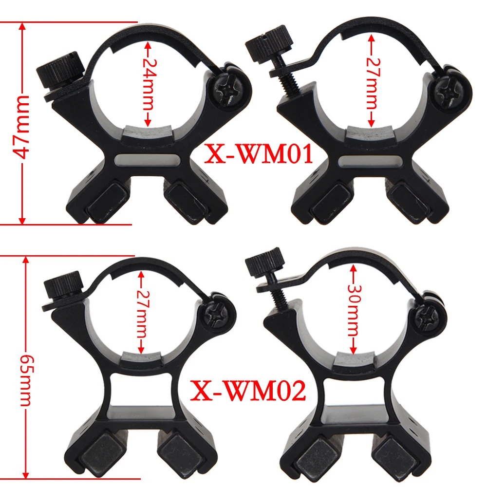 

Strong Magnetic X-shape Frame Weapon Mount X-WM01 X-WM02 Tactical Hunting Flashlight Bracket Scope Mounts for 24-27mm & 27-30mm