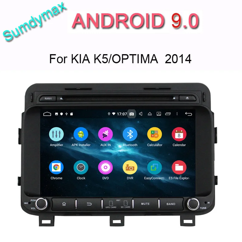 Android 9.0 octa core 4G RAM car dvd player for KIA K5 OPTIMA 2014 radio headunit gps navigation ROM 64G wifi bluetooth 4.2