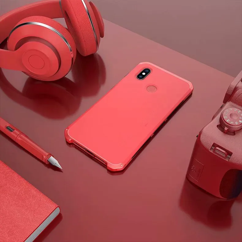 R-JUST Роскошные Доспехи чехол для Xiaomi mi6 MI8 SE Mix2 Mix2s Mi5s плюс Redmi Note 5 Pro Metal Алюминий+ сверхмощный защиты Чехол